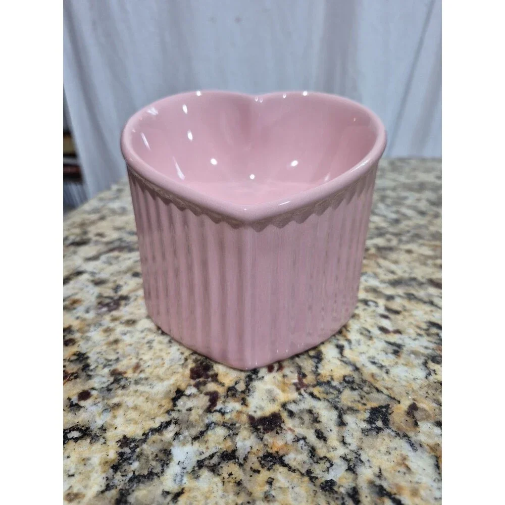 Ceramic Raised Cat-Bowls,Tilted Elevated Food or Water Bowls,Stress Free Mauve